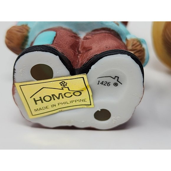 Vintage New Old Stock Homco‎ Bears Fall/Halloween 4 Piece Miniature Figurines - Picture 8 of 12